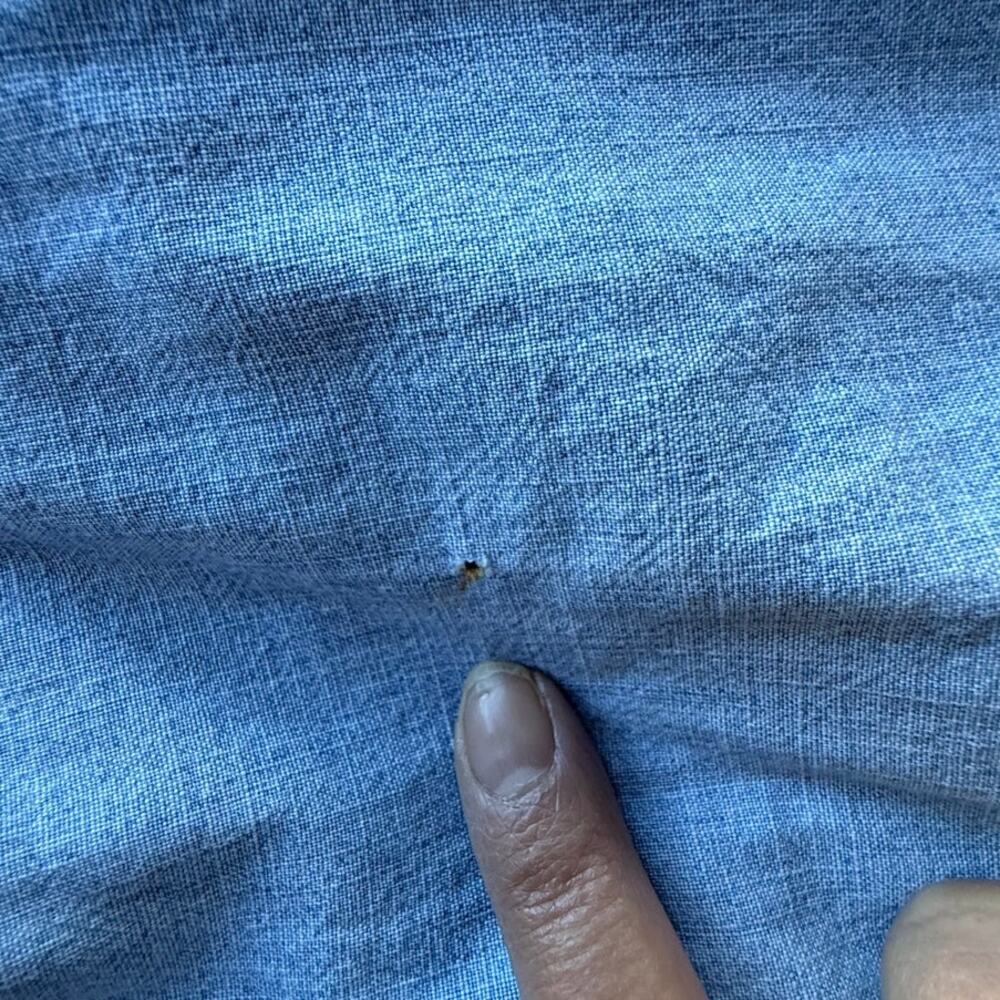Lauren Jeans Co Ralph Lauren Women’s 2X Chambray Button Down Shirt Roll Tab - Picture 10 of 11